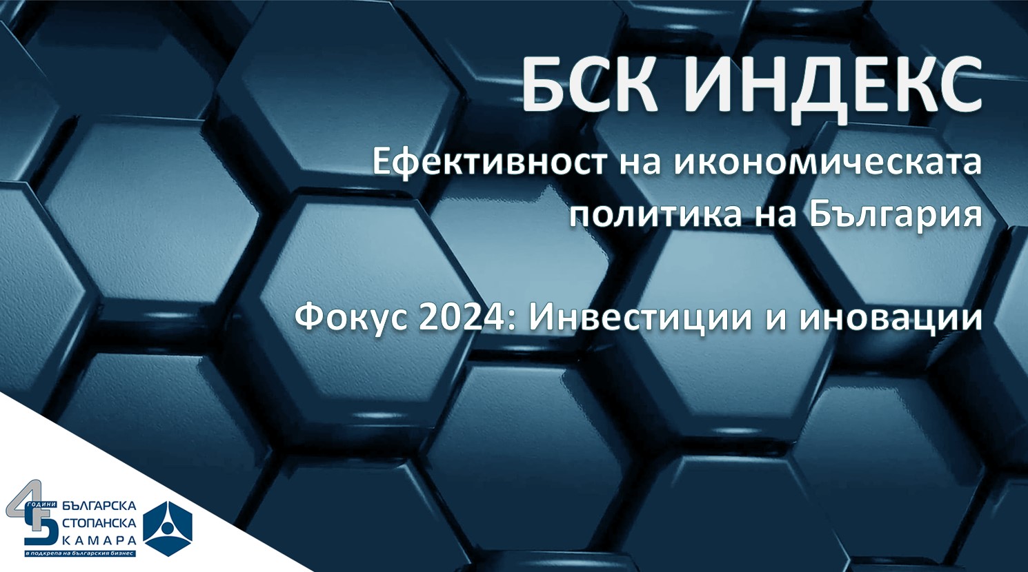 БСК ИНДЕКС за ефективност на икономическата политика на България - 2024